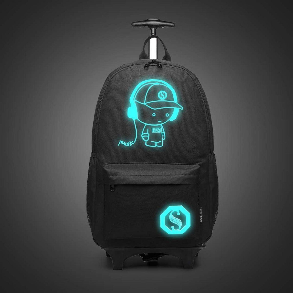 Kinderrucksack mit Rollen & Teleskopgriff, Handgepäckkonform