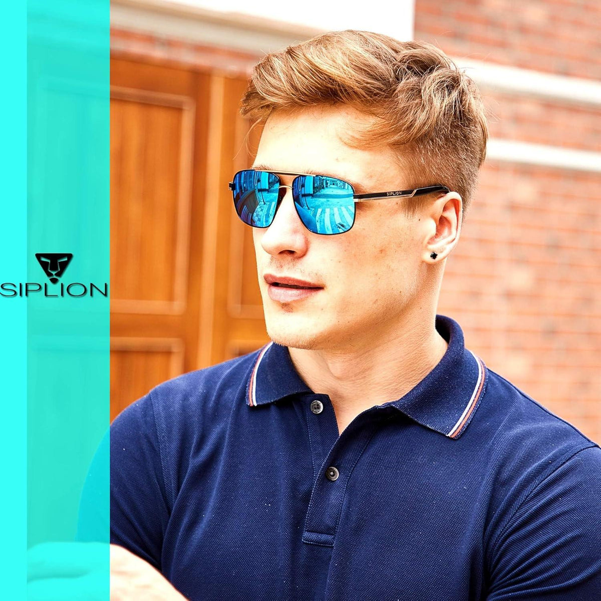SIPLION Sonnenbrille Herren Polarisiert UV400 CE CAT 3