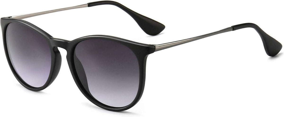 Polarisierte Runde Vintage Sonnenbrille Retro Stil UV400 Schutz