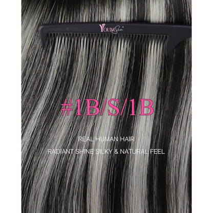 Braune Ombre Tape Extensions Echthaar 50cm – Remy Glatt
