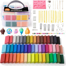 Polymer Clay Set inkl. 19 Schnitzwerkzeuge - 50 Farben, nicht klebrig
