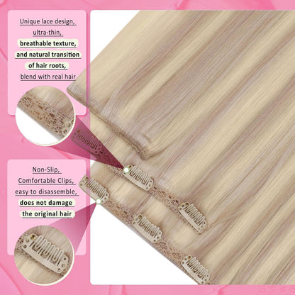 Blond Clip in Extensions Echthaar 40cm – 120g