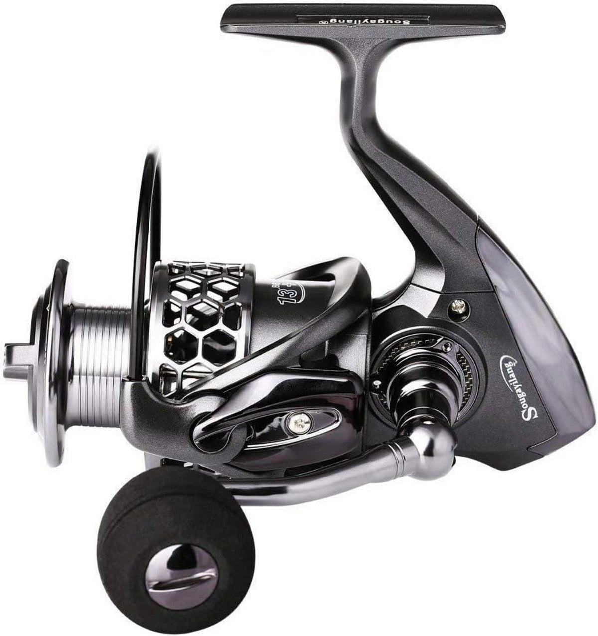 Angelrolle 13+1BB Ultra Smooth Aluminium Spinnrolle mit Ersatzspule