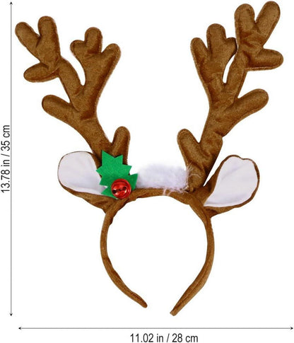 Rentier-Geweih-Stirnband Weihnachts-Accessoire Kinder Erwachsene