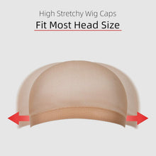 4er Pack URAQT Haarnetz Wig Cap Hautfarbe Nylon Perücke