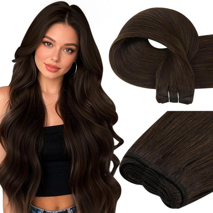 Braun Echt Haartressen Extensions 55cm – Remy Echthaar