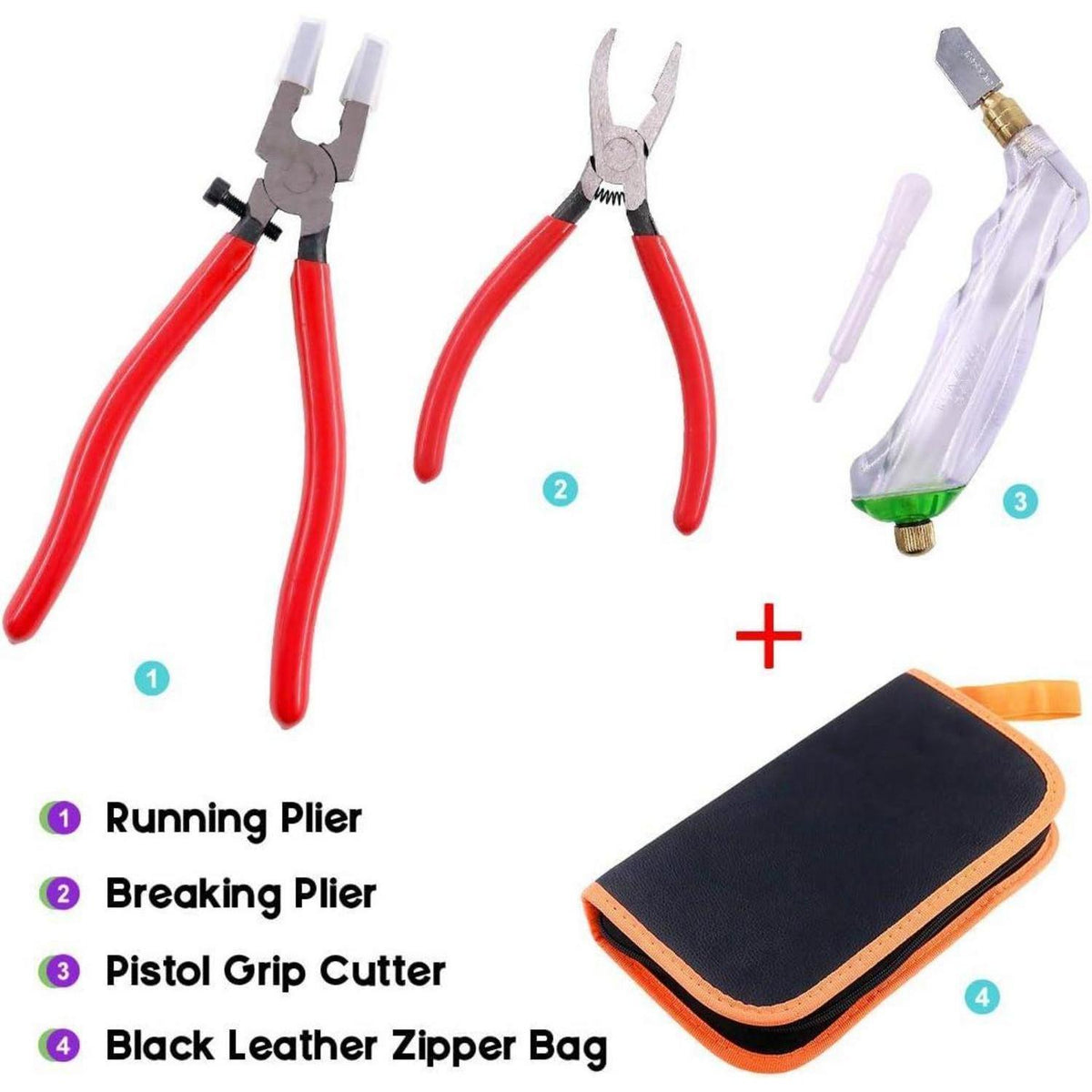 Robuste Glaszange & Brecher Set mit Ölzufuhr