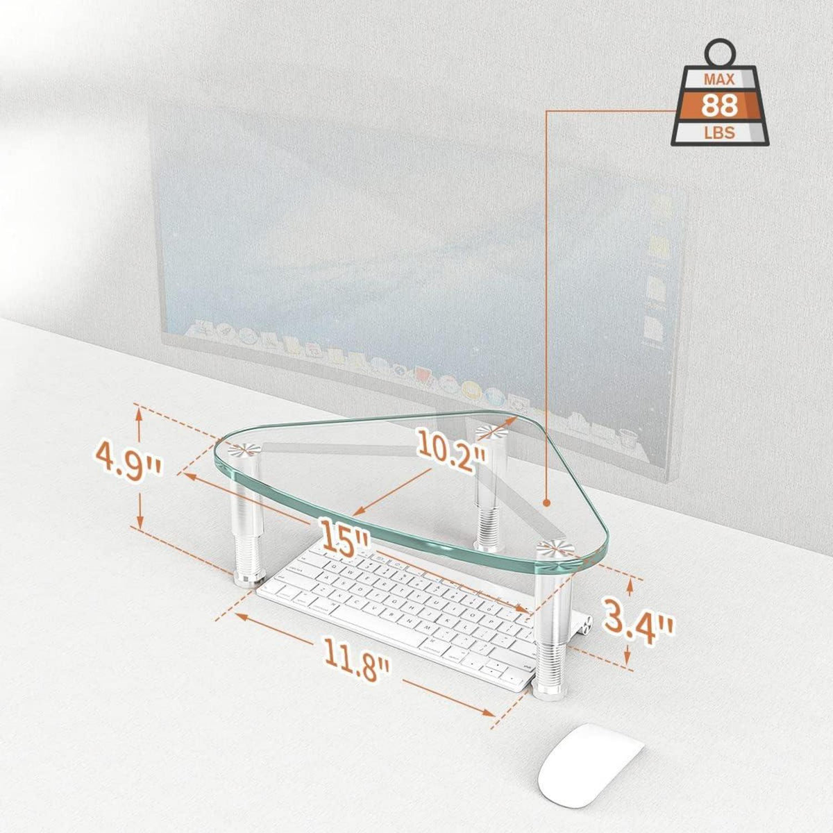 Universal Tisch Riser Monitor Ständer höhenverstellbar Neigefunktion