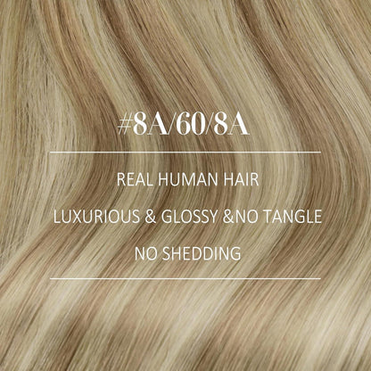 Echthaar Tressen Ombre Blond 35cm – Volumenspendend & Langanhaltend