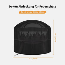 Dokon Schutzhülle für Feuerschale 80x50cm