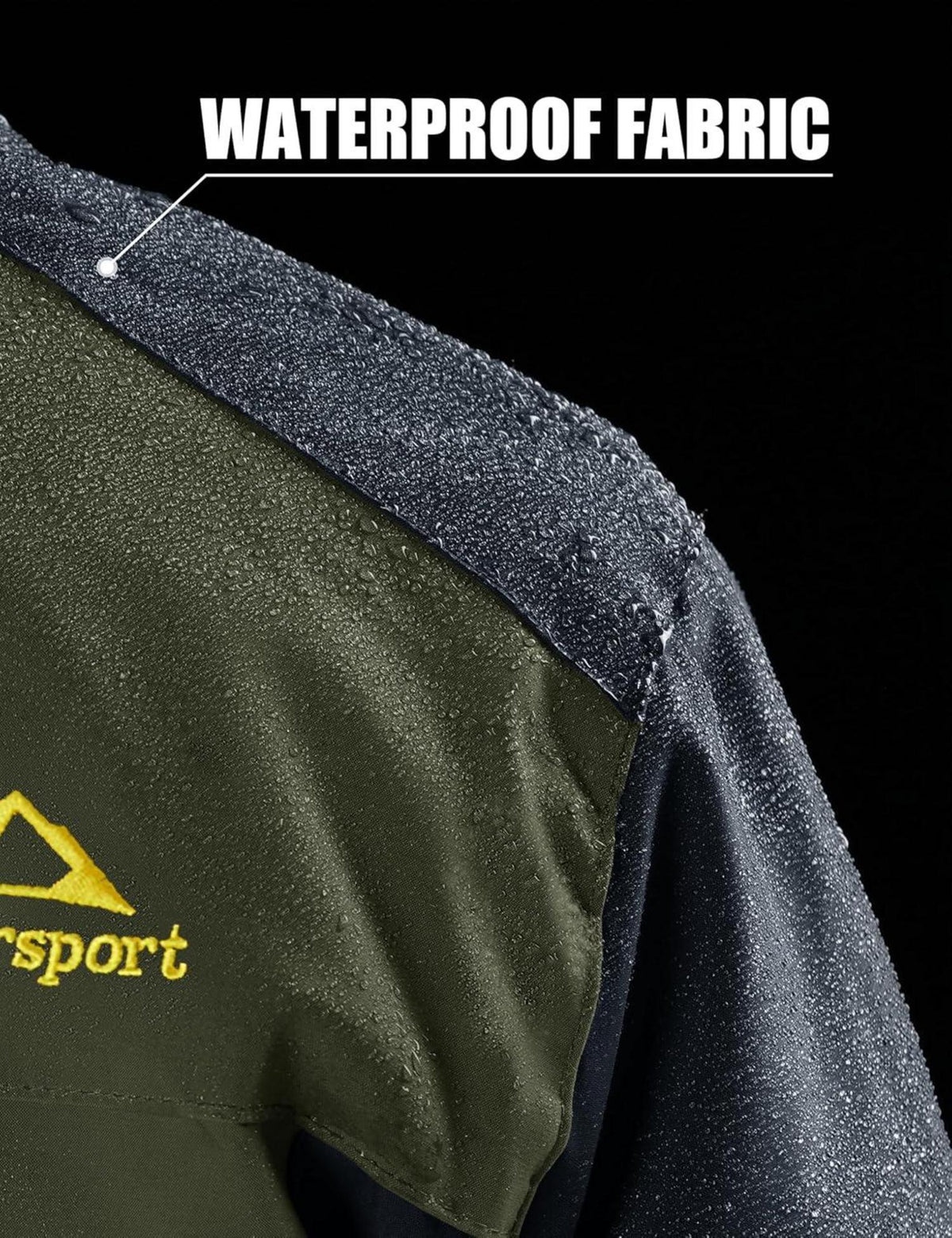 Herren Winter Fleecejacke Skijacke Outdoor Wandern Warm S Armeegrün