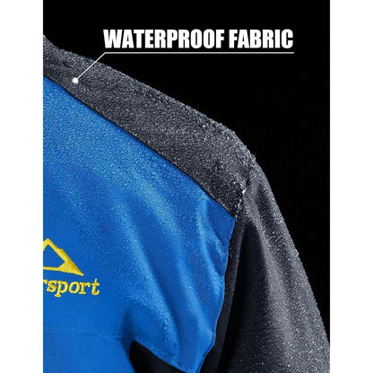 Herren Fleecejacke Winter Warm Gefüttert Skijacke Blau XL