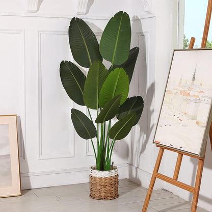 Künstliche Paradiesvogel-Baumpflanze 160 cm, Indoor/Outdoor Deko