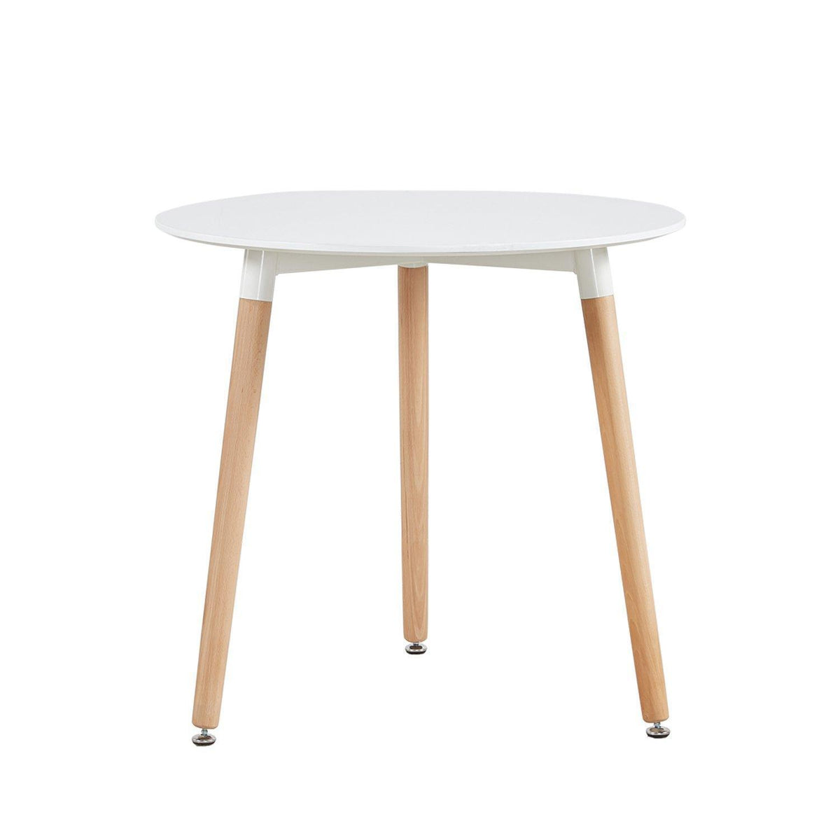Runder Esstisch skandinavisch, Buchenholz, 80cm Durchmesser