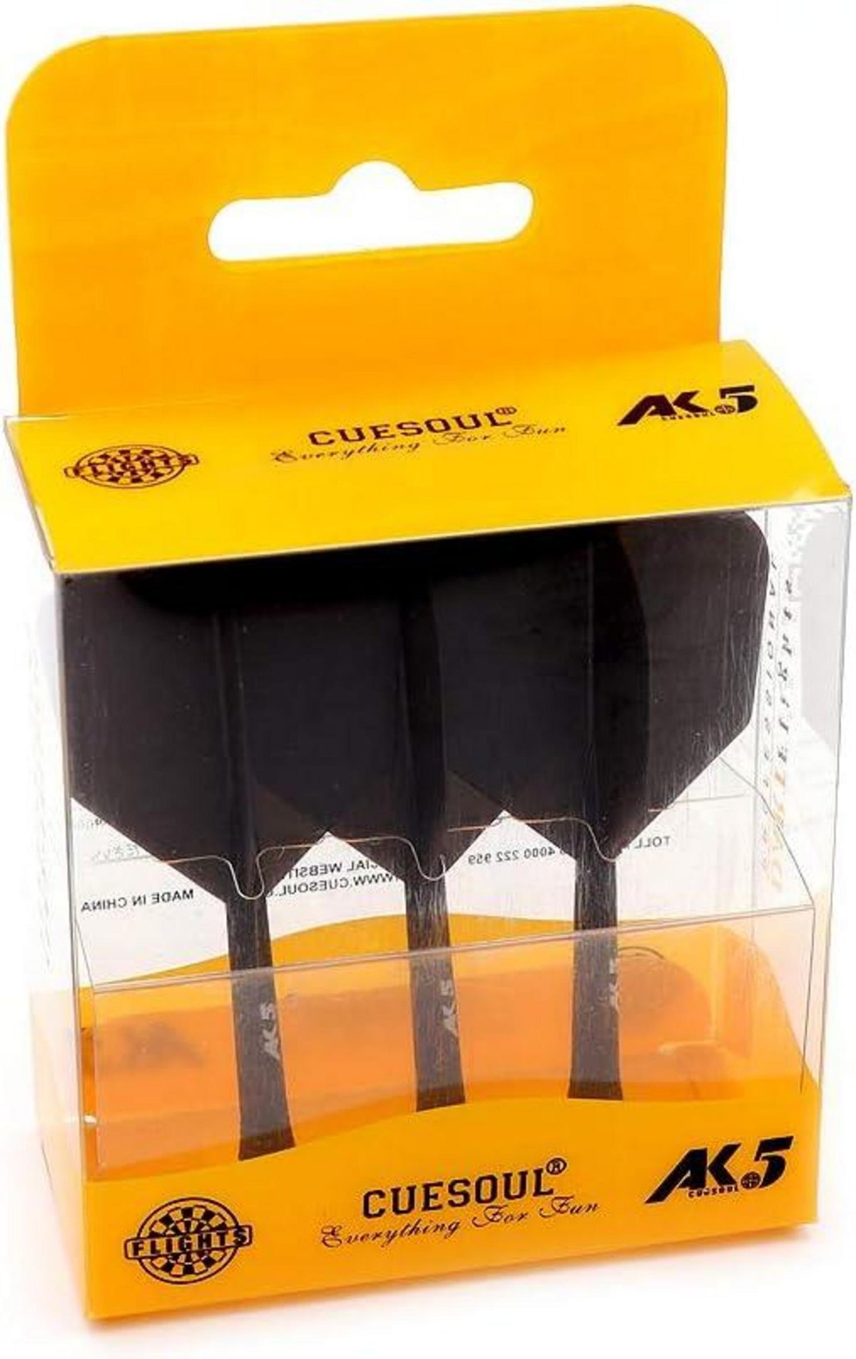 Dart Shaft Set Dart Flights Standard Shape 3pcs Black