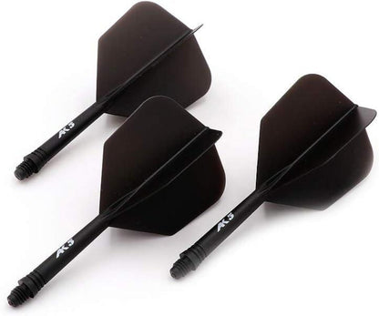 CUESOUL ROST Integrated Dart Shafts Black Set of 3 - Standard Shape