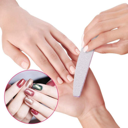 50 Stück Nagelfeilen Profi Manikürefeile 100/180 Rot/Lila