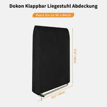 Gartenliege Abdeckung 96x84cm