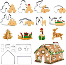 Ausstechformen Weihnachten Lebkuchenhaus 18 tlg. Edelstahl Plätzchen