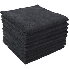 Microfaser Putztuch Schwarz 9er Pack 30x30 cm saugstark