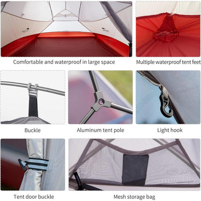 Ultraleichtes 3-Personen Zelt für Camping & Wandern