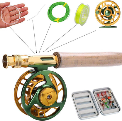 Sougayilang Fly Fishing Rod Reel Combos Lightweight Portable