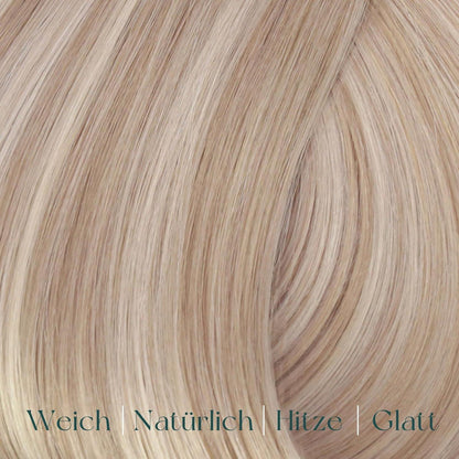 Clip-in Haarverlängerung Echthaar Blond 55cm