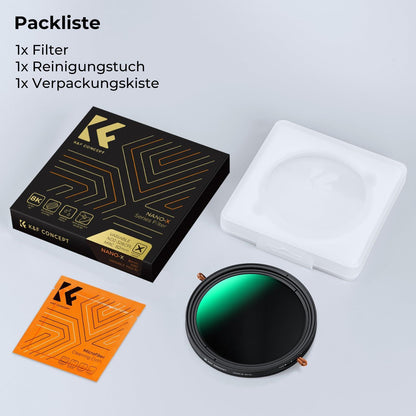 ND Filter 82mm CPL & ND2-ND32 2-in-1 Multifunktionaler Neutraldichtefilter