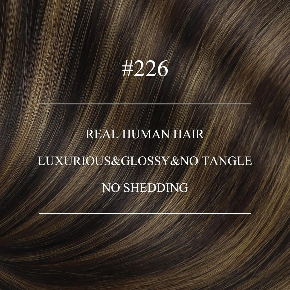 Echthaar Nano Ring Extensions Braun Ombre 35cm Haarverlängerung