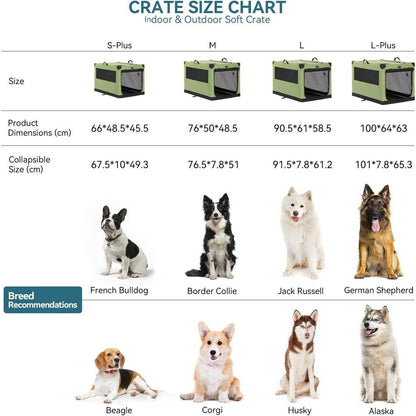 Faltbare Hundebox XL – Sicher & Komfortabel für Reisen