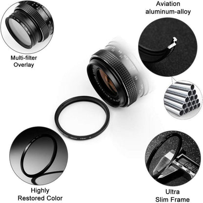 77mm Sternfilter Set mit 4/6/8 Punkten + Objektivdeckel und