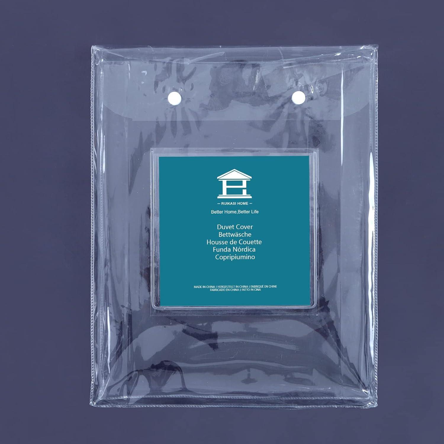 Bettwäsche-Set 200x220 Anthrazit Mikrofaser Weich & Bügelfrei