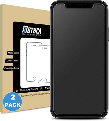 Mothca Panzer Matt Glas 2 Stück iPhone 11 Pro XS Max Schutzfolie