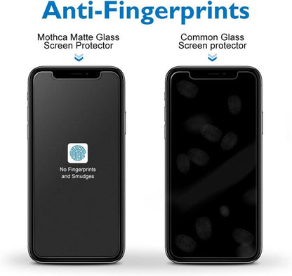 Mothca Panzer Matt Glas Schutzfolie iphone 11 Pro Max XS Max 9H Härte Blendschutz