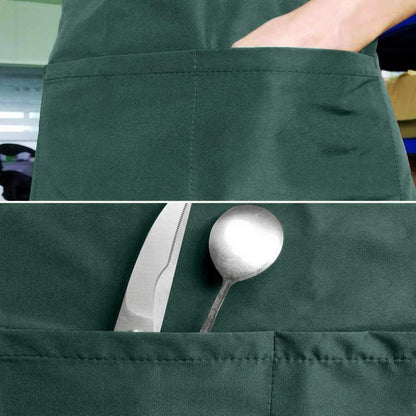 Kochschürze wasserdicht mit Taschen, verstellbar, Grün