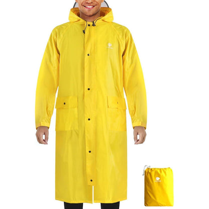 Wasserdichter Regenmantel für Radfahren & Outdoor, Gelb