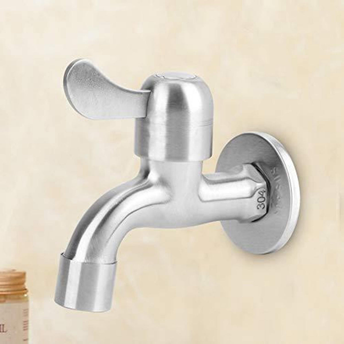 Edelstahl Wandwasserhahn für Bad, Küche & Garten