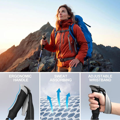 COVACURE Wanderstöcke Nordic Walking Stöcke teleskopisch
