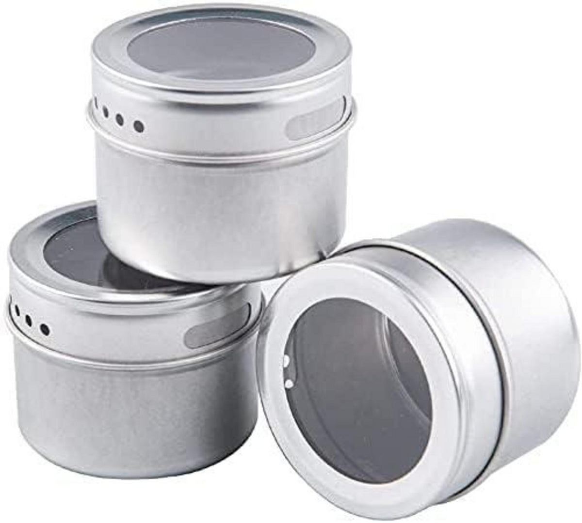 20x Tebery Magnetische Gewürzdosen Set Transparent Swift Gießen Magnetisch