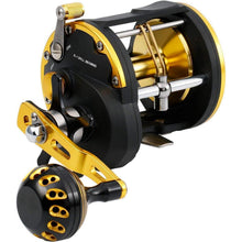 Burning Shark Schleppen Spule Level Wind Angelrolle