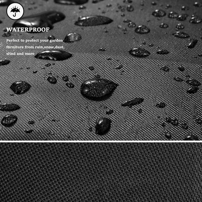 SIRUITON 2-Sitzer Gartenbank Abdeckung - wasserdicht, winddicht, UV-Beständig 420D Oxford Schutzhülle 131x69x65/89 cm