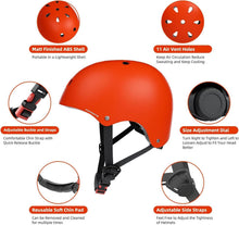 KORIMEFA Kinder Fahrradhelm Verstellbar Skaterhelm