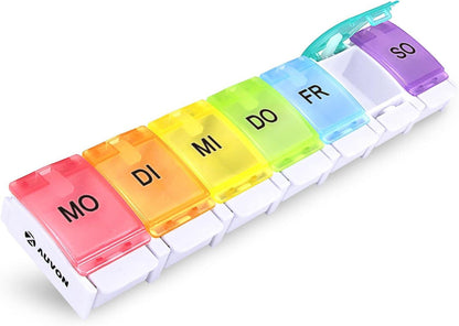 Tablettenbox 7 Tage Pillendose Medikamentenbox BPA-frei großes Design
