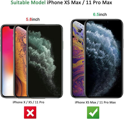 Panzer Schutz Glas für iPhone 11 Pro Max XS Max 2 Stück 9H Härte 0.33mm Ultra-klar