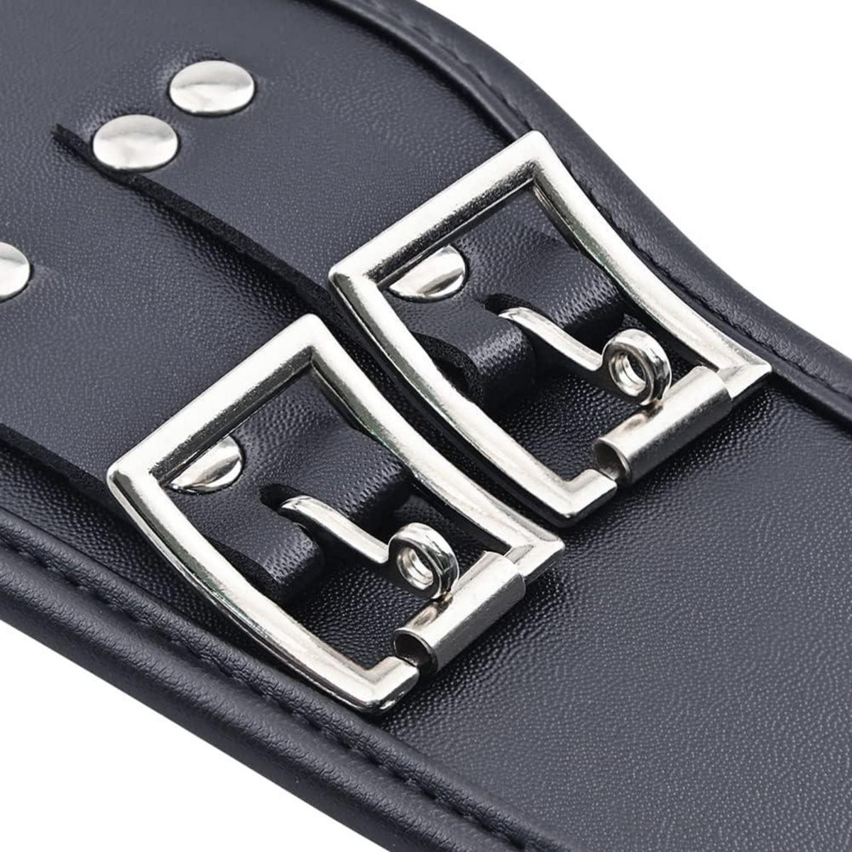 Leder Halsband O-Ring Schloss Gothic SM Choker Abschließbar