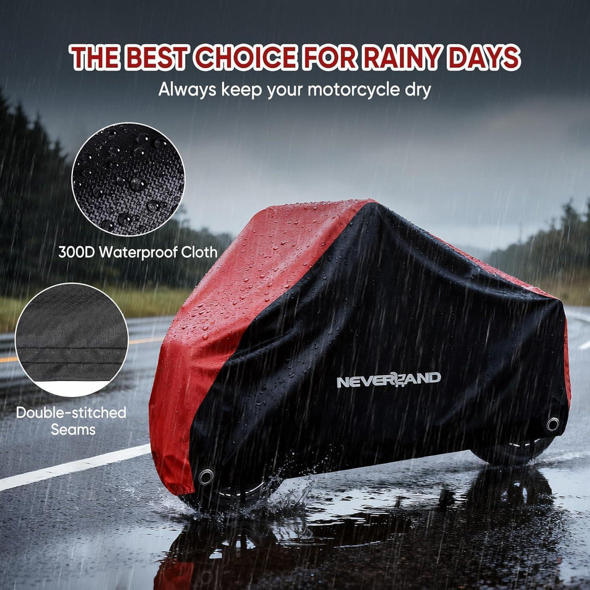 Wasserdichte Motorradabdeckung Outdoor XXXL – Schutzhülle für Roller