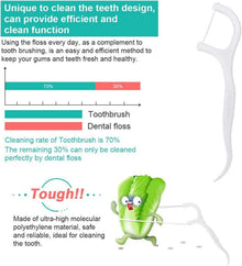 Zahnseide Dental Floss Sticks 200 Stück Zahnstocher Halter