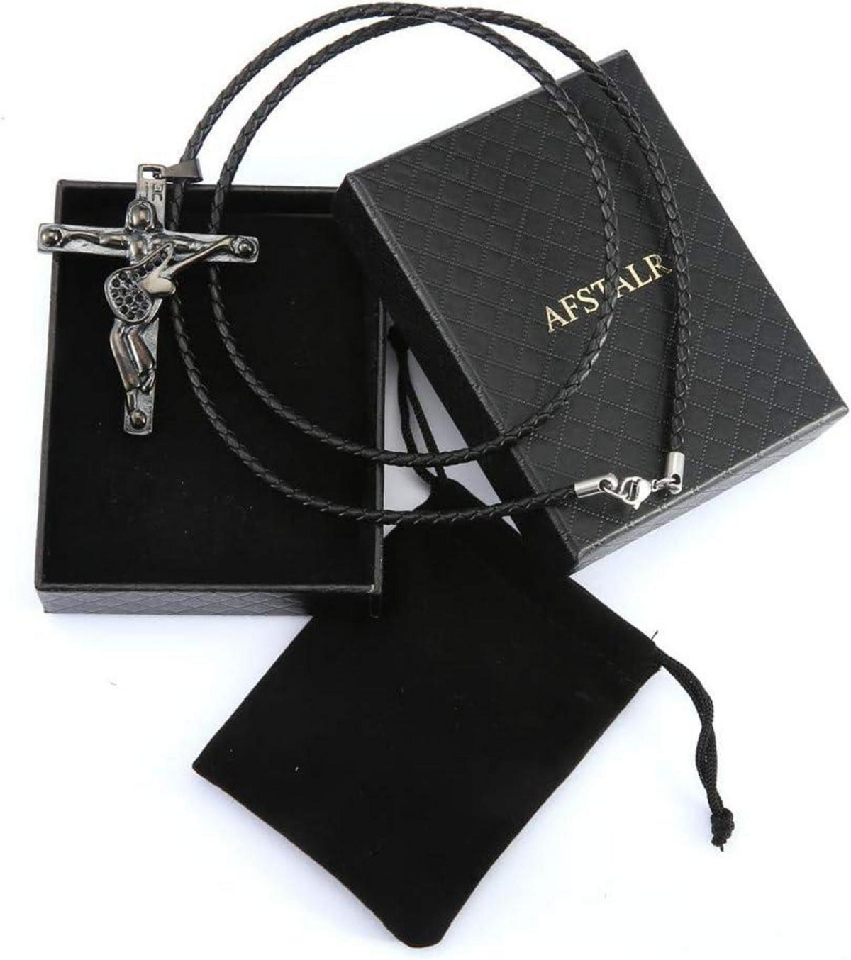 Johnny Hallyday Kreuz Halskette Edelstahl Anhänger Fan Geschenk