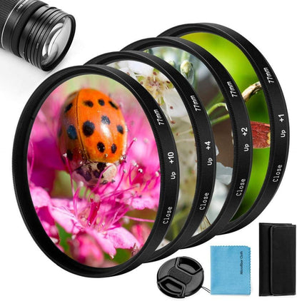 52mm Close-up Nahlinsen Filter Kit Makrolinsen Set Tasche 4teilig