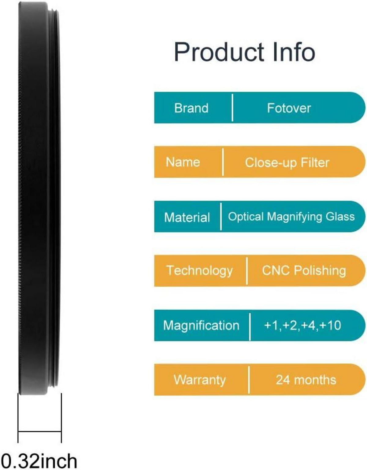 52mm Close-up Nahlinsen Filter Kit Makrolinsen Set Tasche 4teilig